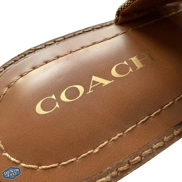 Coach Brown Signature Flats - Picture 12 of 14